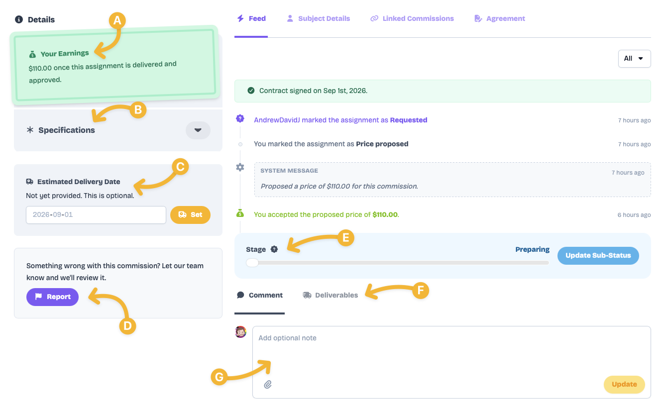 Assignment Details View As An Artist