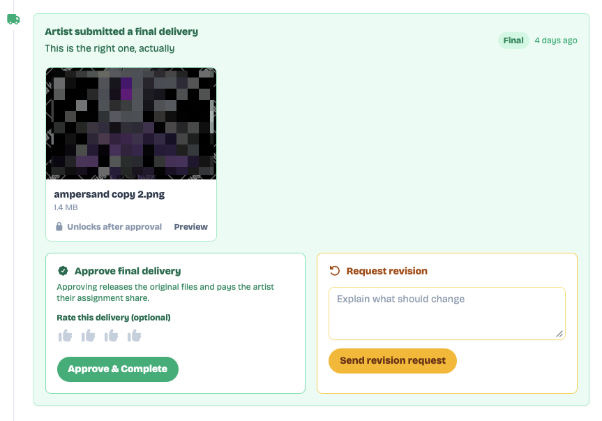 Delivery Approval