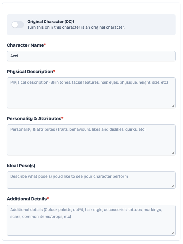 Character Details