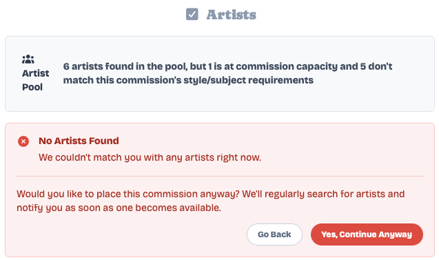 No Matches Found